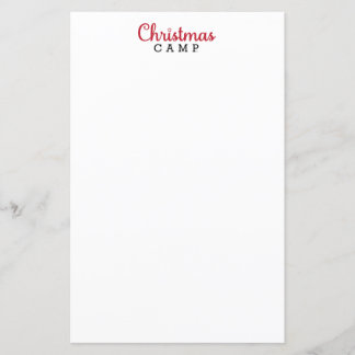 Papeterie du camp de Noël | CAMP DE NOËL