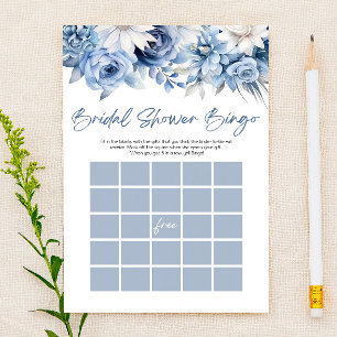 Papeterie Dusty Blue Floral Fête des mariées Jeu