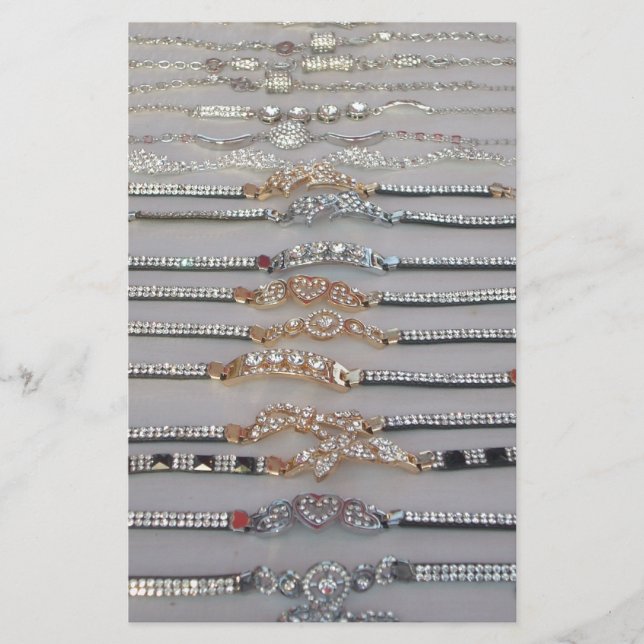 Papeterie Éblouissant Décoré Chaîne de Diamant Artwork Bijou (Devant)