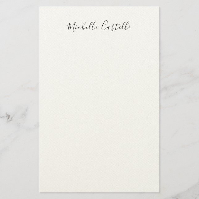 Papeterie Écriture professionnelle classique simple (Devant)