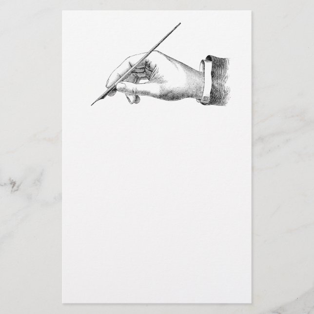 Papeterie Écriture vintage de main (Devant)