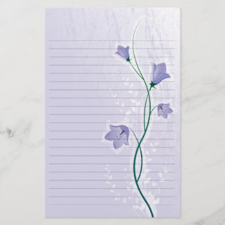 Papeterie élégant lavande fleurie mariage papier doublé