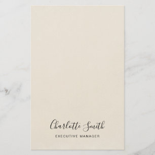 Papeterie Élégant Minimaliste Classique Professionnel