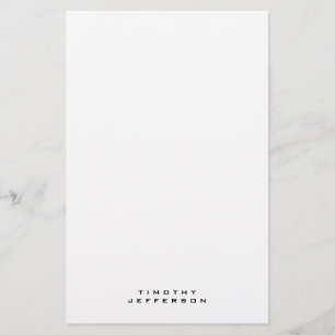 Papeterie Élégant minimaliste moderne Nom propre