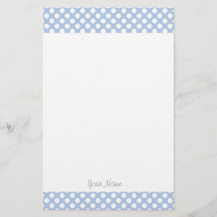 Papeterie Elégant, moderne bleu clair pois coutume