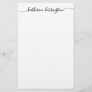 Papeterie Élégant Moderne Fille Laver Script Nom Calligraphi