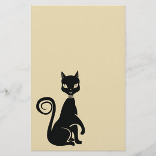 Papeterie Élégant papier noir de chat Scrabook
