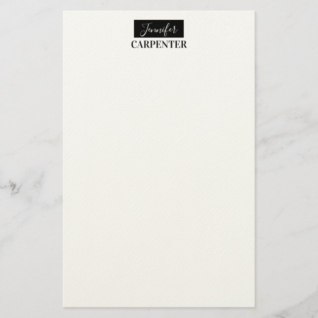 Papeterie Élégant professionnel minimaliste moderne (Devant)