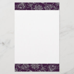 Papeterie Élégant violet et gris
