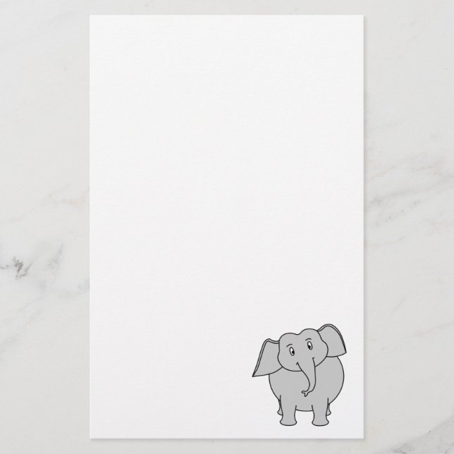 Papeterie Éléphant gris (Devant)