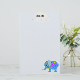 Papeterie Eléphants bleus