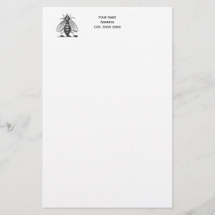 Papeterie Emblème de l'abeille Vintage héraldique de Preppy