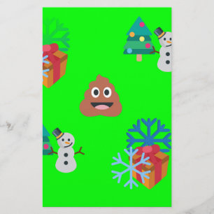Papeterie emoji poop de noël