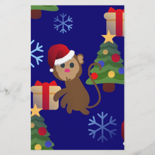 Papeterie Émotion de singe de père Noël