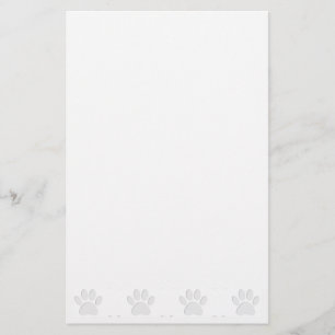 Papeterie Empreinte de patte de chien coupé en papier