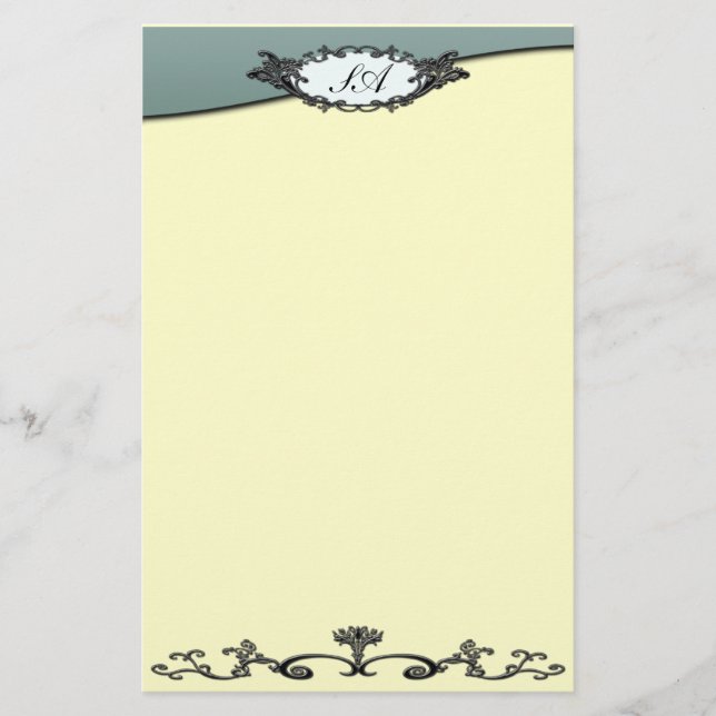 Papeterie en fer forgé victorien (Devant)