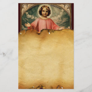 Papeterie ENFANT JÉSUS AVEC des ANGES, parchemin