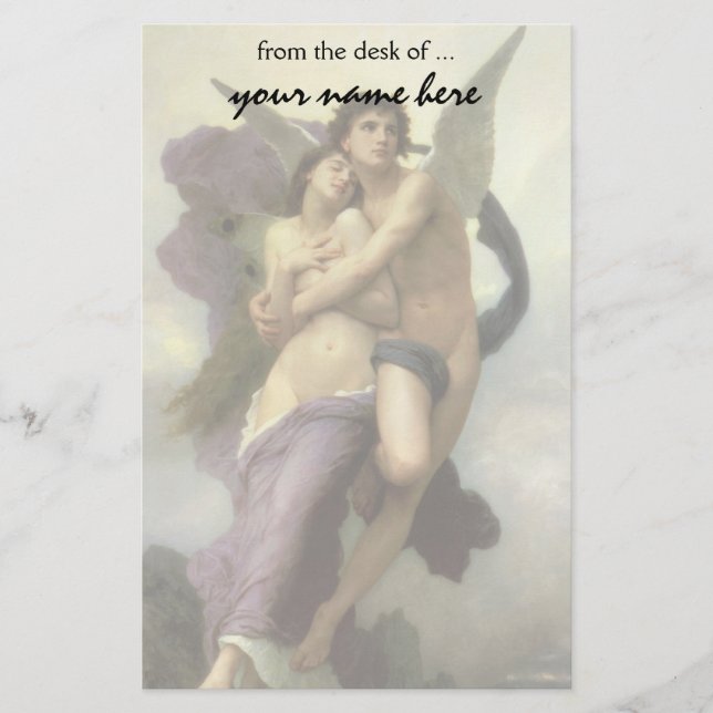 Papeterie Enlèvement de Psyche par Bouguereau (Devant)