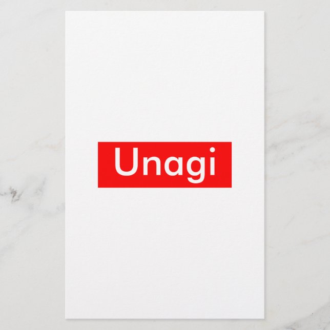 Papeterie Étiquette Unagi (Devant)