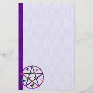 Papeterie Étoile et papillons de Wiccan