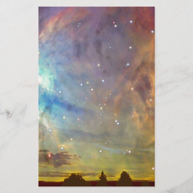Papeterie Étoiles au-dessus d'Orion (Devant)