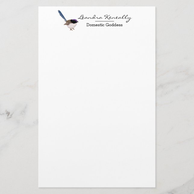 Papeterie Fairy Wren (Devant)