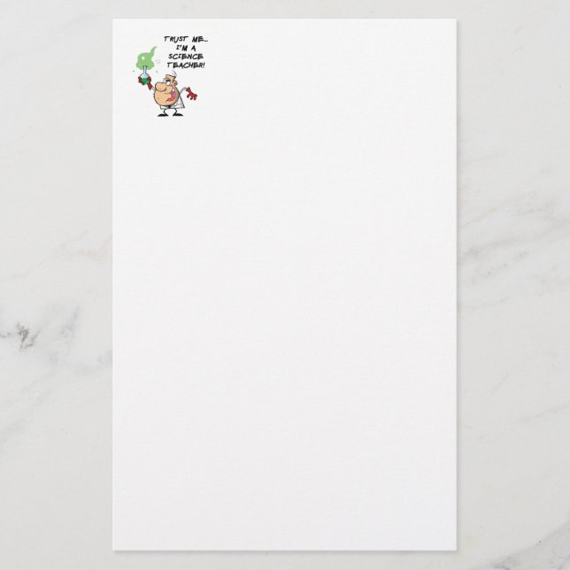 Papeterie Faites-moi confiance... Je suis professeur de scie (Devant)