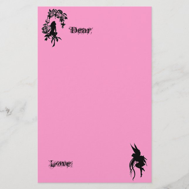 Papeterie Fée chère/amour stationnaire (Devant)