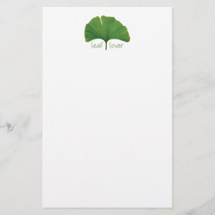 Papeterie Feuille d'arbre de Ginkgo