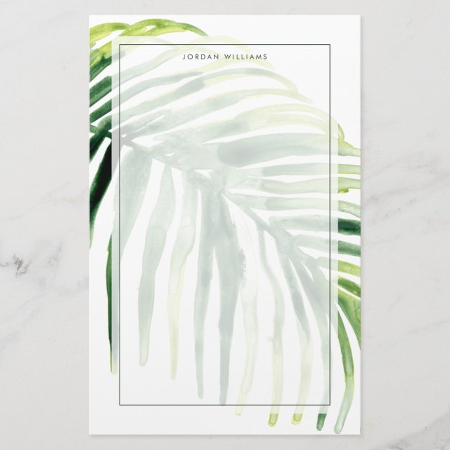 Papeterie Feuille de joyau tropical (Devant)