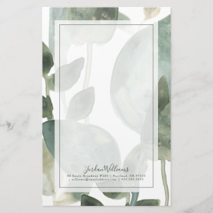 Papeterie Feuille de l'eau - aquarelle
