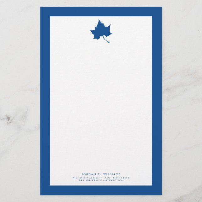 Papeterie Feuille d'état de l'Indiana (Devant)