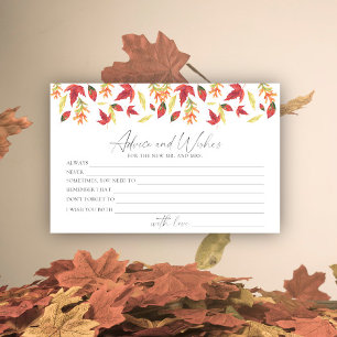 Papeterie Feuilles d'automne - conseils et voeux enterrement
