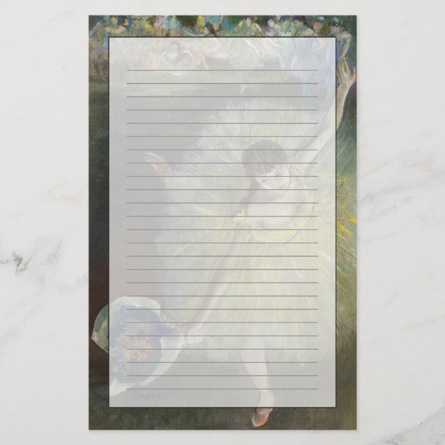 Papeterie Fin d'Edgar Degas | d'un arabesque, 1877 (Devant)