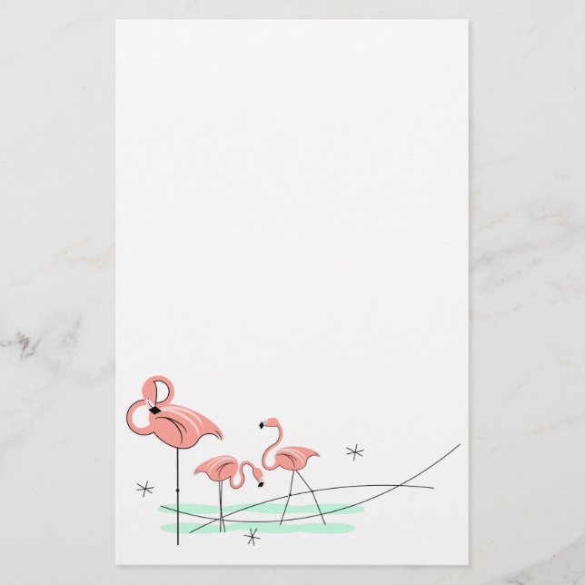 Papeterie Flamant rose Ocean Trio (Devant)