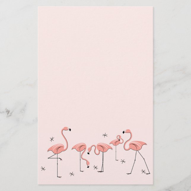 Papeterie Flamants roses Groupe rose (Devant)