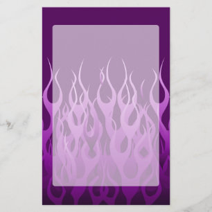 Papeterie Flammes de course violet