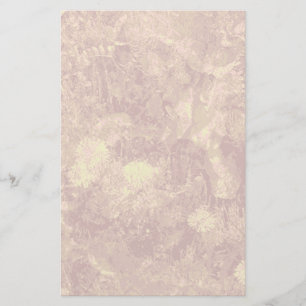 Papeterie Fleur jaune contre motif de camouflage de feuilles