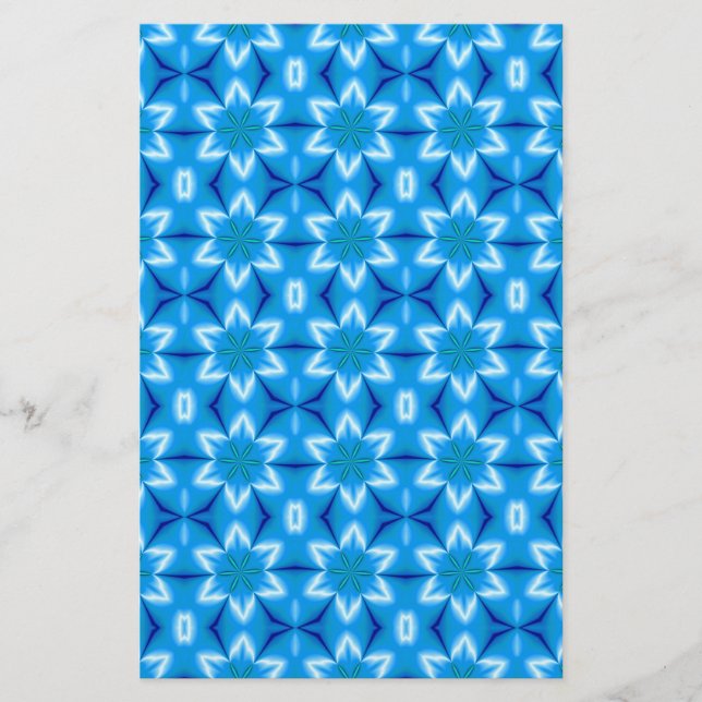 Papeterie Fleurs blanches congelées (Devant)