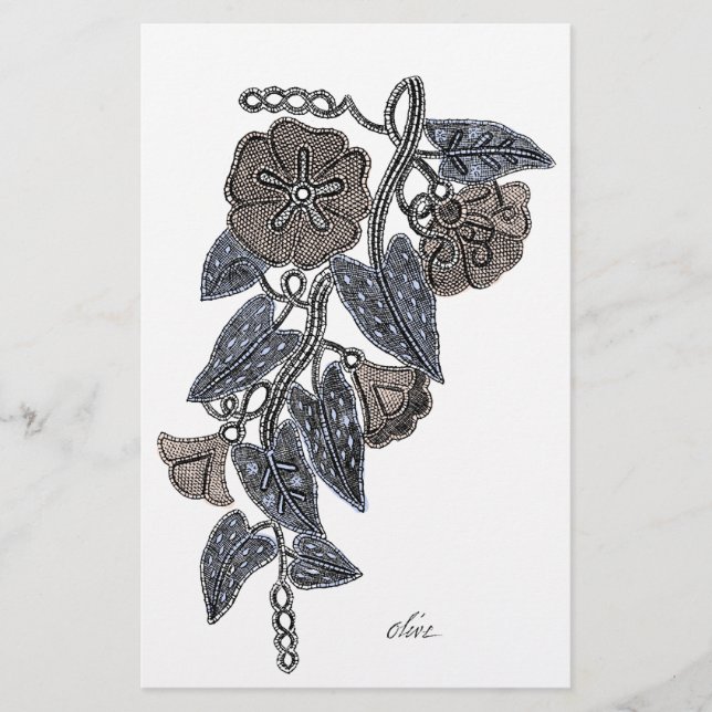 Papeterie Fleurs de dentelle (Devant)