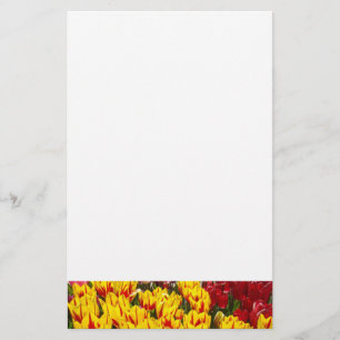 Papeterie Fleurs de Tulipe Printemps Tulipes Jaune