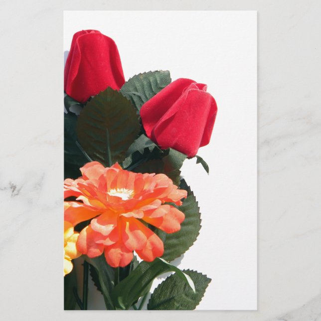 Papeterie Fleurs multicolores (Devant)