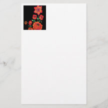 Fleurs Roses Et Oranges Claires