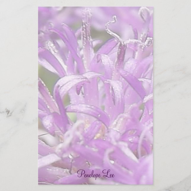 Papeterie Fleurs sauvages personnalisées de jolie lavande (Devant)