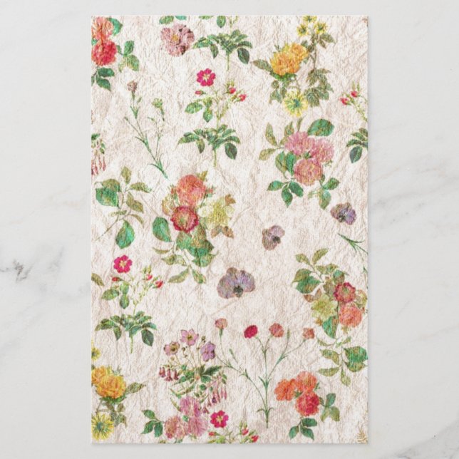 Papeterie Fleurs vintages (Devant)