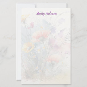 Papeterie Floral transparent stationnaire