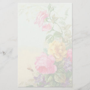 Papeterie florale vintage