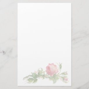 Papeterie florale vintage sur le papier Recyclé