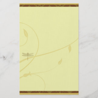 Papeterie Flourish de libellule stationnaire