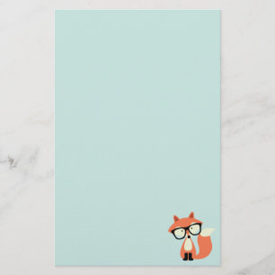 Papeterie Fox rouge de hippie mignon